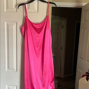 Elegant Pink Slip Dress